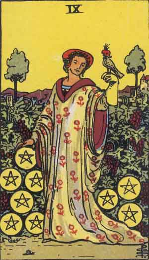 Nine of Pentacles Tarot Card Meanings